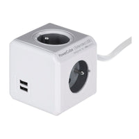 Würfel mit Steckdosenanschluss Allocacoc PowerCube Extended USB E(FR) (3 m)