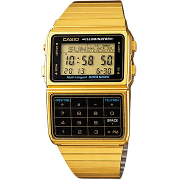 Unisex-Uhr Casio DATABANK CALCULATOR GOLD