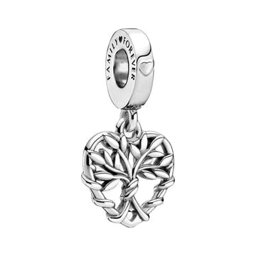 Charms für Damen Pandora HEART FAMILY TREE DANGLE CHARM