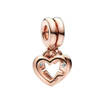 Charms für Damen Pandora LINKED SISTER HEARTS