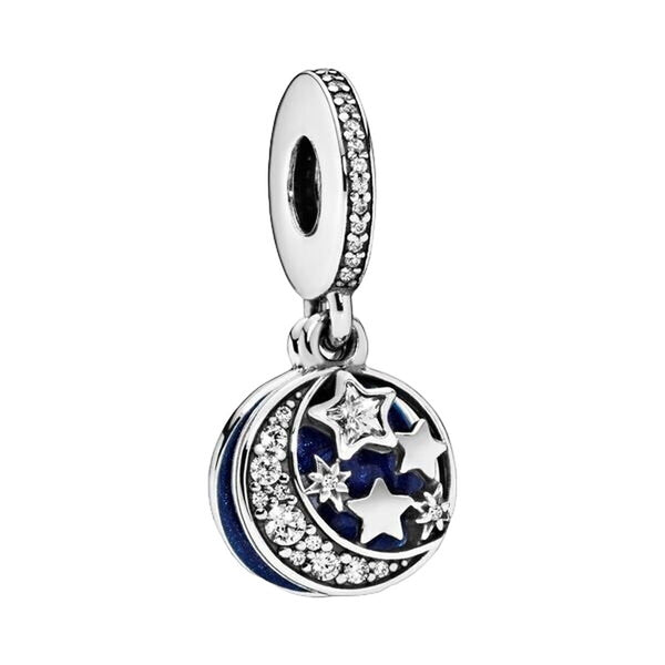 Charms für Damen Pandora MOON AND STAR SILVER